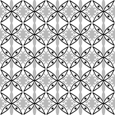 seamless pattern in geometric ornamental style