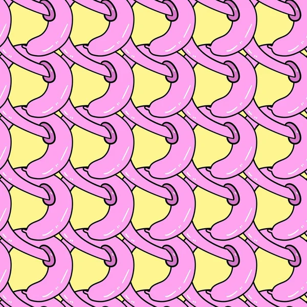 Nahtloses Muster Mit Handgezeichnetem Doodle Kondom Cartoon — Stockfoto