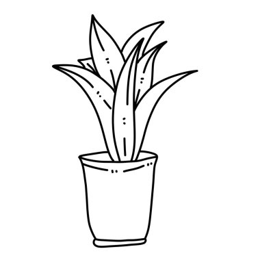 Sulu bitki ikonu çizimi tasarımı