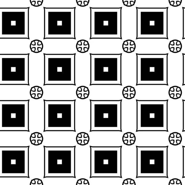シームレスなモノクロ幾何学的なパターンを設計 — ストック写真