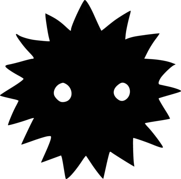 Schwarz Weiß Monsterzeichentrick — Stockfoto