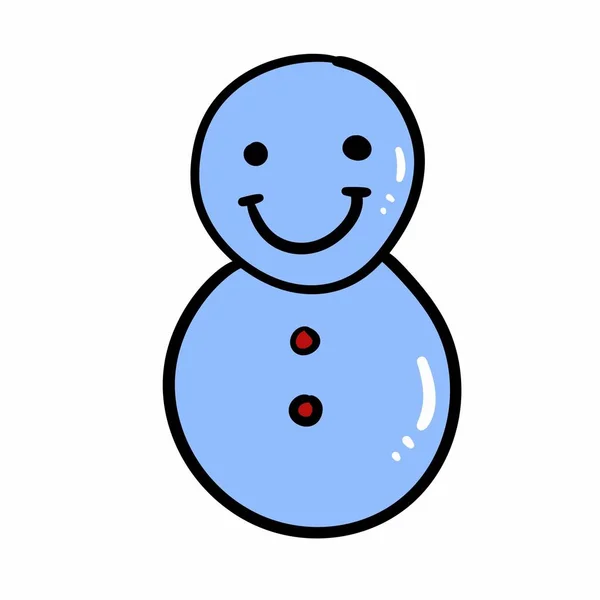 Ікона Сніговика Ізольована Білому Тлі Вашого Веб Дизайну Мобільного Додатка — стокове фото