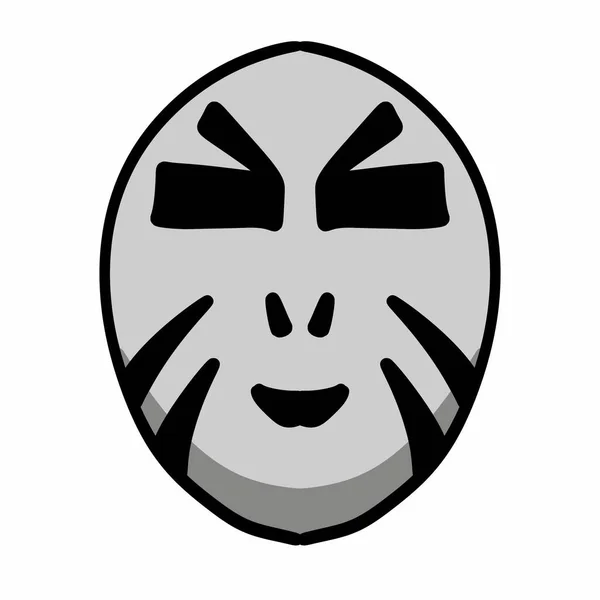 Ilustracja Tła Halloween Maską Czaszki — Zdjęcie stockowe