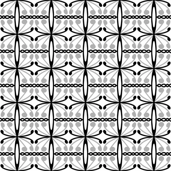 シームレスなモノクロ幾何学的なパターンを設計 — ストック写真