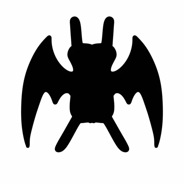 Bat Desenhos Animados Fundo Branco — Fotografia de Stock