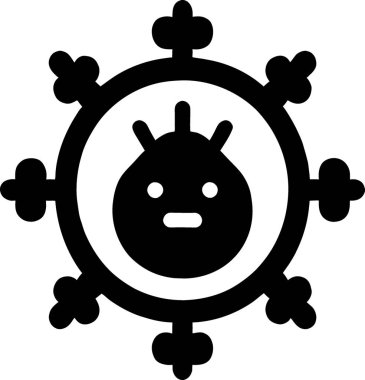 Mutlu bir virüs ikonunun çizimi