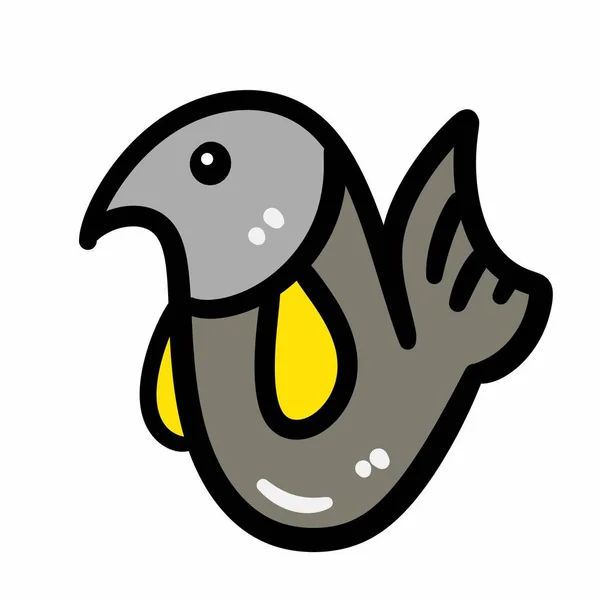 Ryba Kreskówka Białym Tle — Zdjęcie stockowe