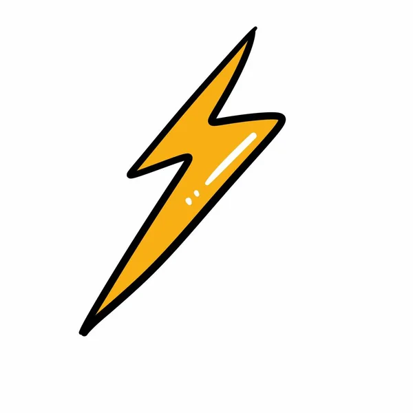 Thunder Illustration Icon Element Background — Stock Photo, Image