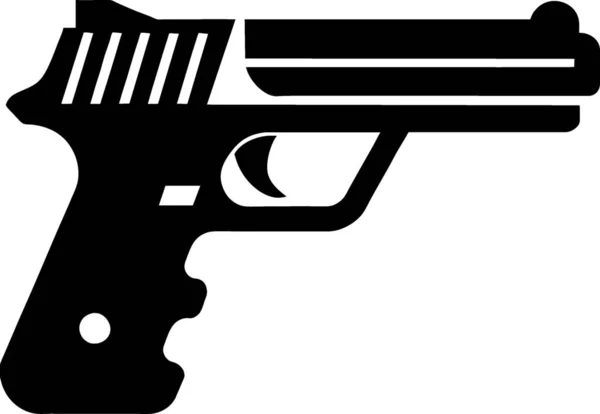 Icône Pistolet Objet Sur Fond Blanc Illustration — Photo