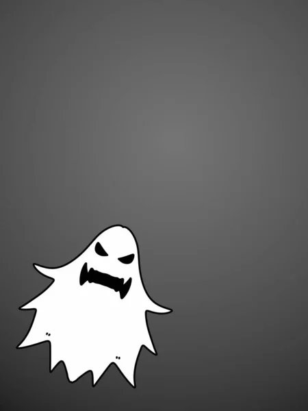 Arte Fantasma Icono Concepto Halloween — Foto de Stock