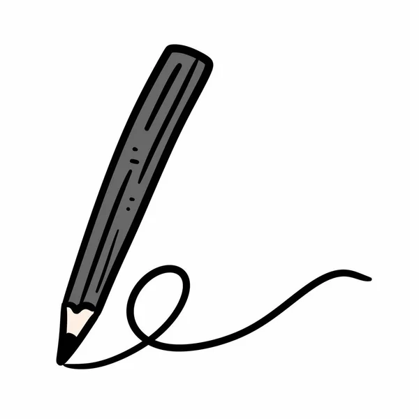 Kreskówki Doodle Ołówek Ilustracja — Zdjęcie stockowe