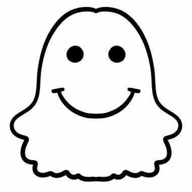 Hayalet çizgi film karakteri çizimi