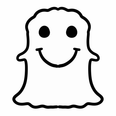 Hayalet çizgi film karakteri çizimi