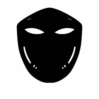 siyah maske resim tasarımı