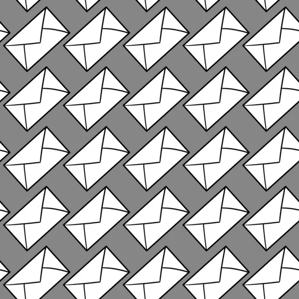 Enveloppe Icône Message Postal Design Plat — Photo
