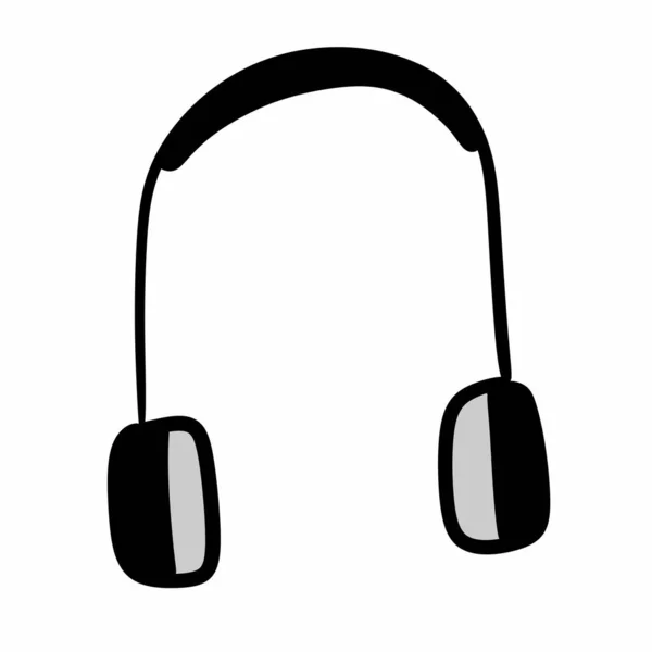 Arte Headphones Desenho Animado Ícone Ilustração — Fotografia de Stock