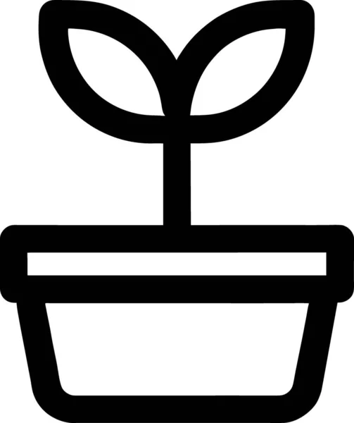Schwarz Und Weiß Der Symbolform Der Pflanze — Stockfoto