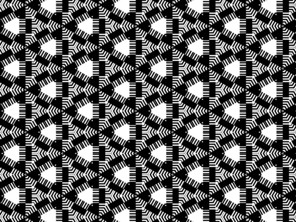 Schwarz Weiß Abstraktes Geometrisches Muster — Stockfoto