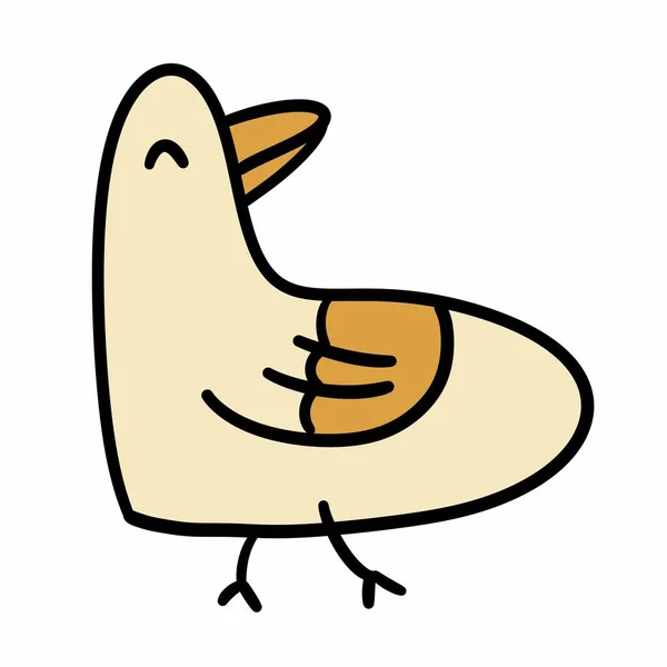Dibujos Animados Pollo Sobre Fondo Blanco —  Fotos de Stock