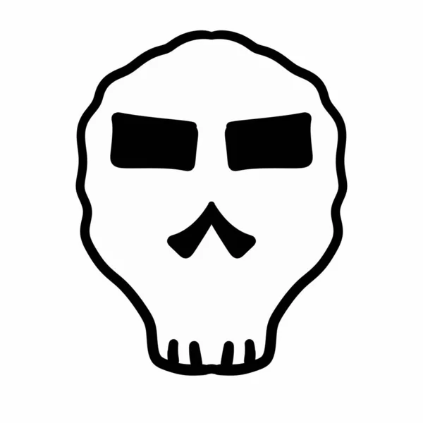 Totenkopf Tattoo Skull Cartoon Illustration — Stockfoto