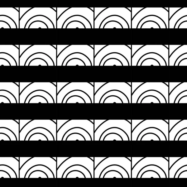 Schwarz Und Weiß Mit Nahtlosen Geometrischen Mustern — Stockfoto
