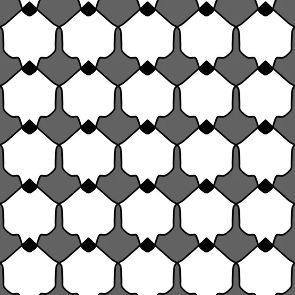 Abstract Geometrische Naadloze Zwart Wit Patroon Achtergrond — Stockfoto