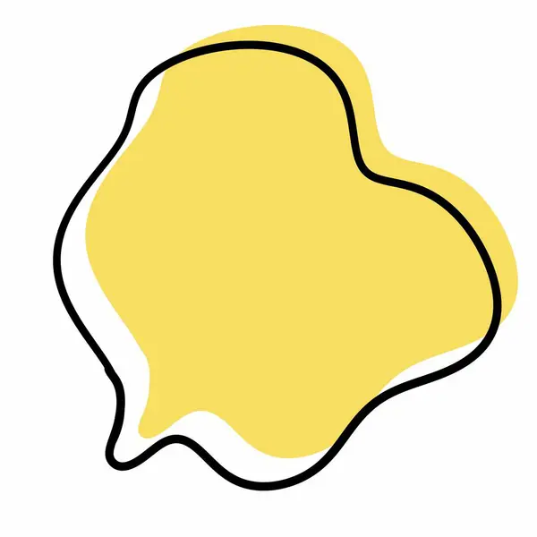 Żółty Textbox Białym Tle — Zdjęcie stockowe
