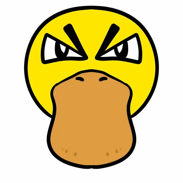 Illustration Cartoon Duck Mascot — Stock Photo, Image