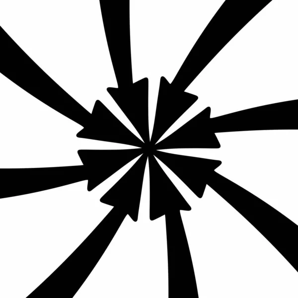 抽象的な螺旋の背景 黒と白の背景 — ストック写真