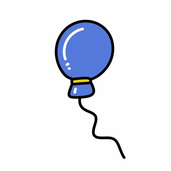 白色背景的气球图标标志 — 图库照片