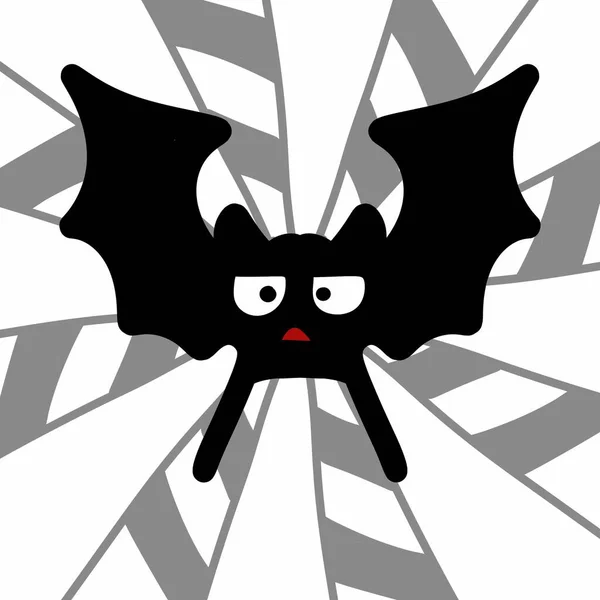 Pipistrello Halloween Con Sorriso — Foto Stock