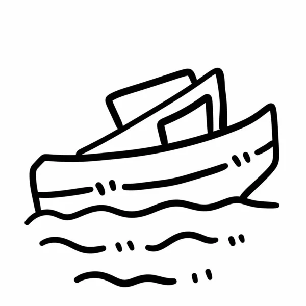 Tekne Web Simgesi Basit Illüstrasyon — Stok fotoğraf