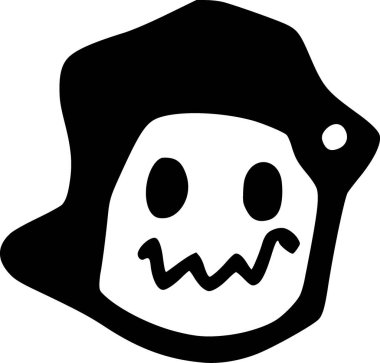 hayalet cadılar bayramı şapka simgesi katı stil