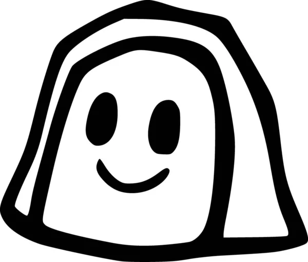 Fantasma Halloween Chapéu Ícone Estilo Sólido — Fotografia de Stock