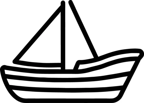 ボートセーリング船のアイコン — ストック写真