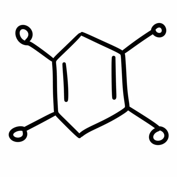Ícone Fórmula Química Delinear Ícone Fórmula Química Para Web Design — Fotografia de Stock