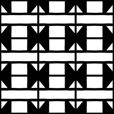 Seamless modeli, siyah ve beyaz