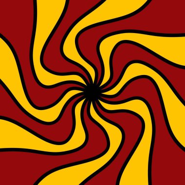 Kırmızı ve altın spiral. soyut arkaplan