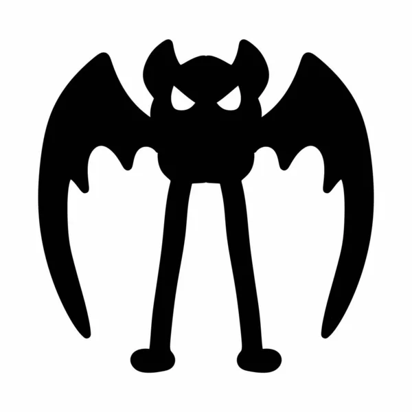 Ilustração Morcego Monstro — Fotografia de Stock