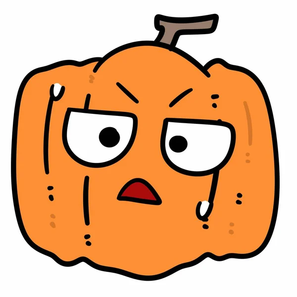 Ilustração Arte Desenho Animado Halloween Abóbora — Fotografia de Stock