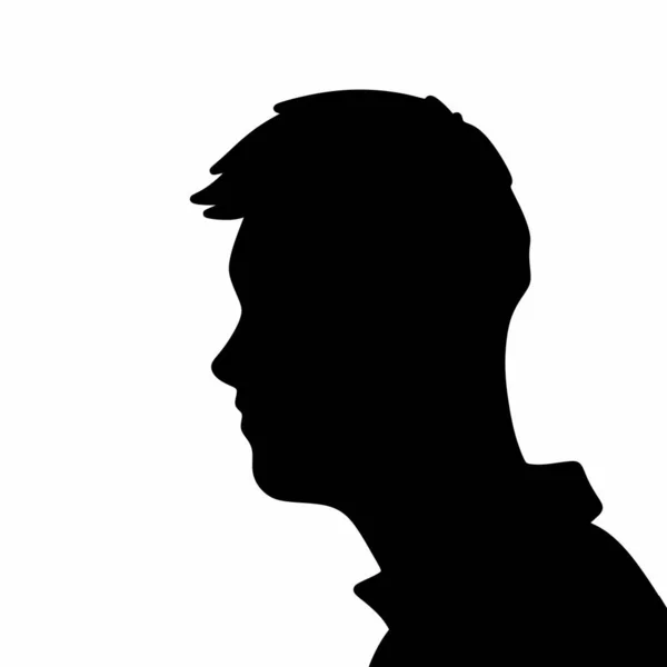 Profil Siluetindeki Adam Profil Görünümü — Stok fotoğraf