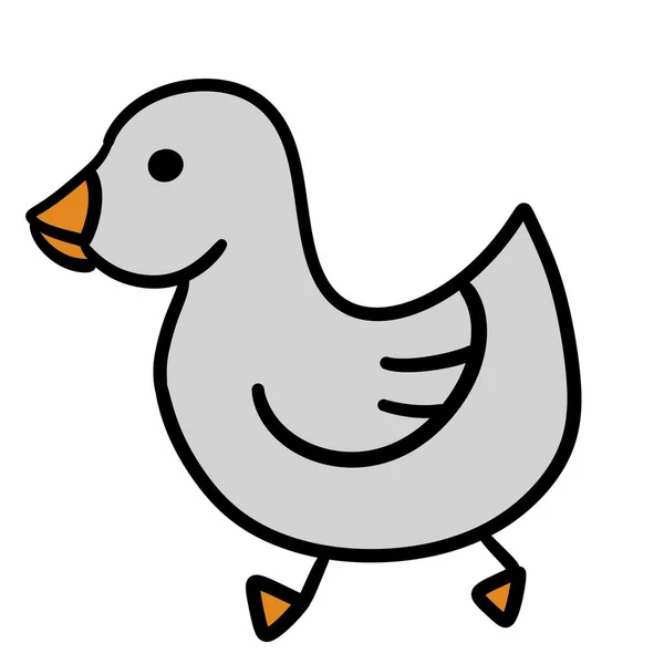 Duck Web Icon Simple Illustration — Stock Photo, Image