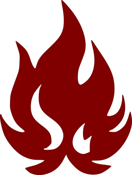 Значок Вогню Вогню Проста Ілюстрація Піктограми Вогню Інтернету — стокове фото