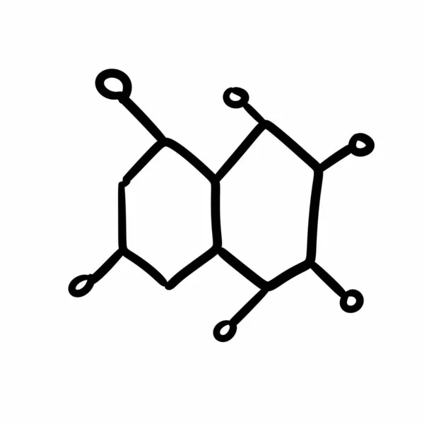 Icono Fórmula Química Estilo Línea — Foto de Stock