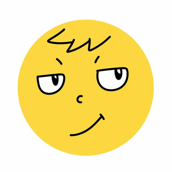 Emoji Visage Expression Icône Illustration Design — Photo