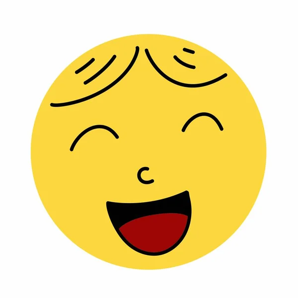 Emoji Ansikte Uttryck Ikon Illustration Design — Stockfoto