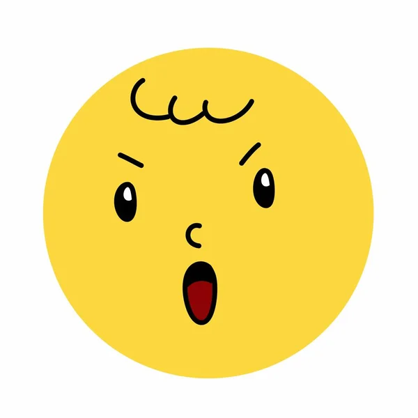 Ícone Expressão Facial Emoji Ilustração Design — Fotografia de Stock
