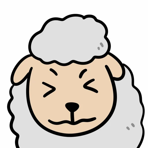 Art Illustration Cartoon Sheep — Stock Photo, Image