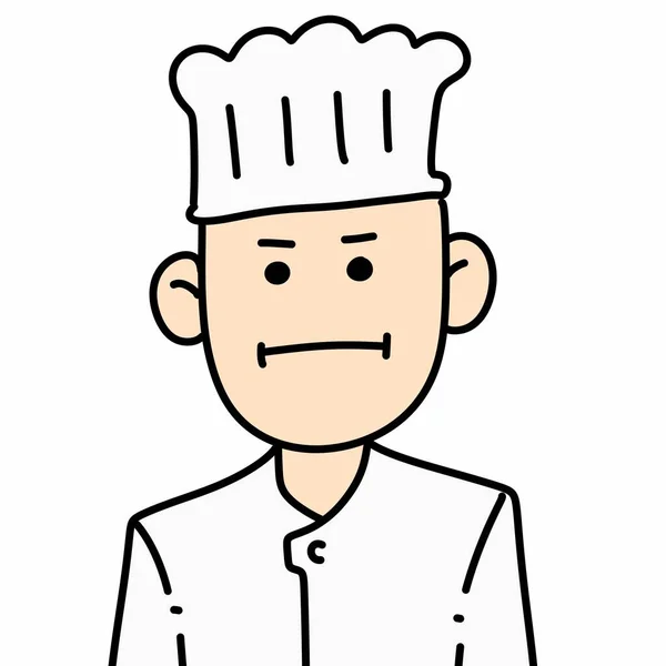 Ilustração Bonito Cartoon Chef — Fotografia de Stock