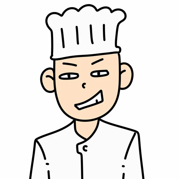 Illustratie Van Leuke Cartoon Chef — Stockfoto